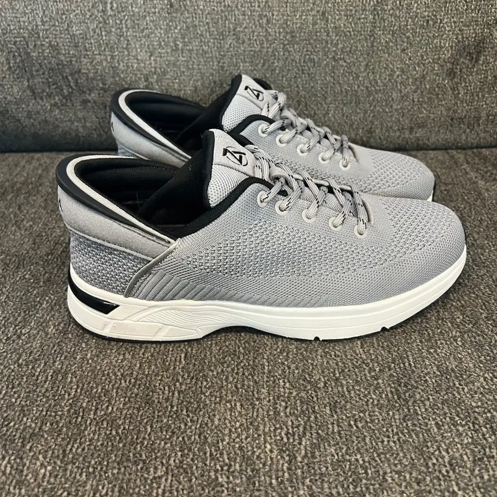 Zeba Hands Free Slip On Walking Shoes Mens 9 Gray Athletic Travel Casual Comfort